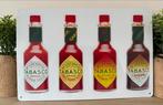 Tabasco metalen wandplaat, Ophalen of Verzenden, Nieuw, Reclamebord