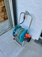 Tuinslang + sproeikop + haspel, Tuin en Terras, Ophalen, Gebruikt, Tuinslang