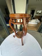 Houten bijzettafel met marmeren blad, Antiek en Kunst, Ophalen of Verzenden