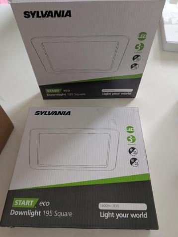 Vierkante spot: Sylvania Downlight 195 Square x 2 beschikbaar voor biedingen