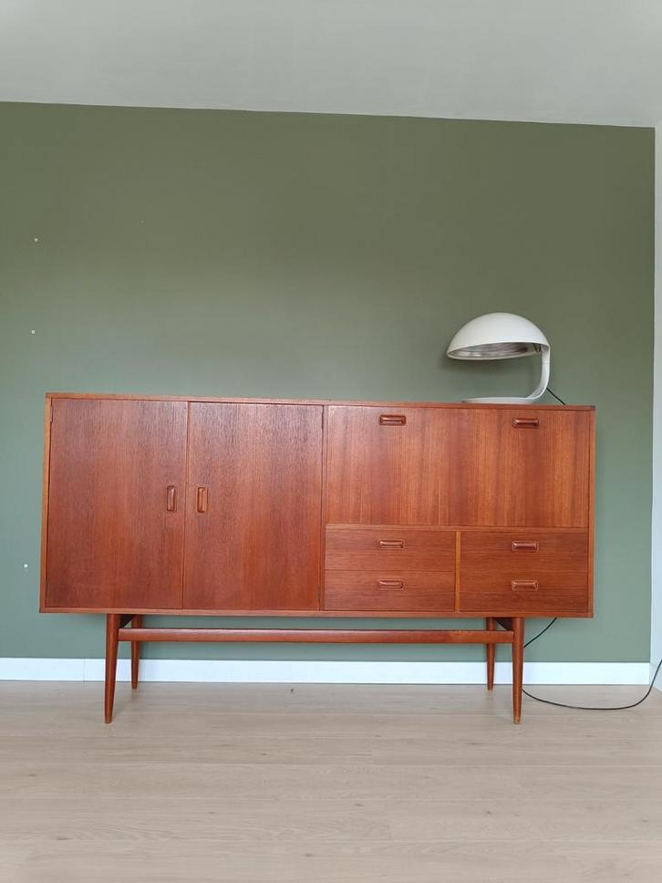 Vintage dressoir in teak - Musterring, Huis en Inrichting, Kasten | Dressoirs, Ophalen