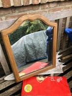 MOOIE HOUTEN VINTAGE SPIEGEL, Ophalen of Verzenden, Minder dan 50 cm, Minder dan 100 cm