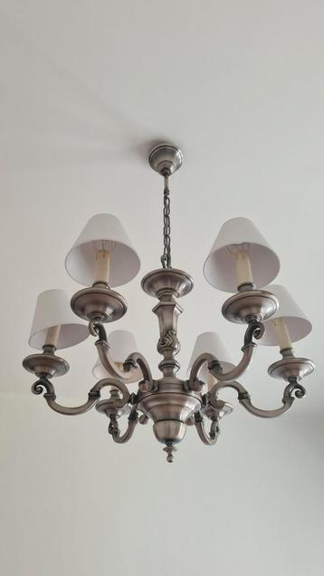 Hanglamp kroonluchter luster antiek van tin beschikbaar voor biedingen