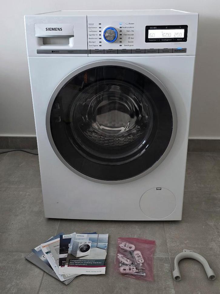 Siemens IQ800 Sensoric Wasmachine, Elektronische apparatuur, Wasmachines, Gebruikt, Voorlader, 8 tot 10 kg, 85 tot 90 cm, 1200 tot 1600 toeren