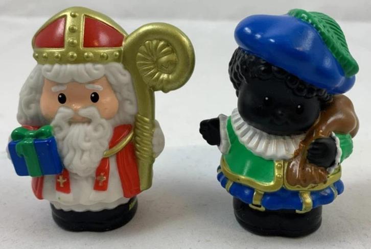 Fisher-Price Little People Sinterklaas Zwarte Piet figuren, Kinderen en Baby's, Speelgoed | Fisher-Price, Zo goed als nieuw, Verzenden