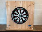 Dartbord + houten achterwand nieuw!, Ophalen, Nieuw, Dartbord