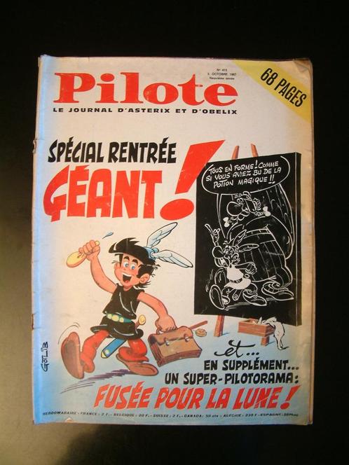 magazine jeunesse "Pilote" n 415 - octobre 1967, Livres, Journaux & Revues, Utilisé, Autres types, Enlèvement