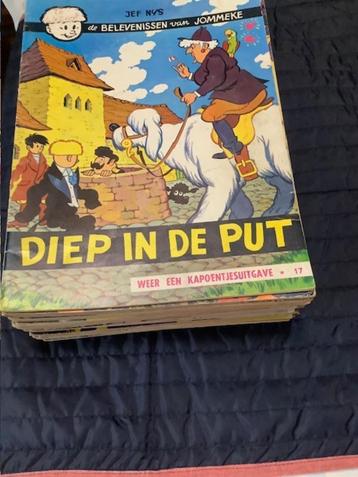 34 oude strips de belevenissen van Jommeke zwart wit beschikbaar voor biedingen