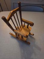 Fauteuil à bascule vintage en bois des années 70., Enlèvement ou Envoi, Comme neuf, Ustensile