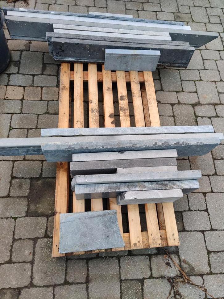 Pierre bleu., Bricolage & Construction, Dalles & Carrelages, Utilisé, Enlèvement