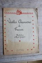 Vieilles chansons de France Illustrations Marcel Jeanjean, Antiquités & Art, Antiquités | Livres & Manuscrits, Envoi