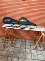 4 tennisraketten oa merk Prince , Wilson , Spalding, Sport en Fitness, Tennis, Ophalen, Gebruikt, Racket, Prince