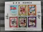 Noord-Korea 1980 - luchtvaartpioniers - vliegtuigen-Velletje, Postzegels en Munten, Vliegtuigen, Ophalen of Verzenden, Gestempeld