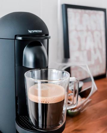 Nespresso VurtuoPlus Round Deluxe - mat zwart beschikbaar voor biedingen