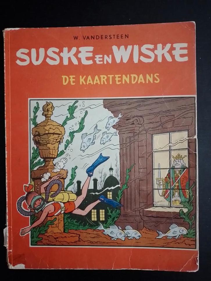 Suske en Wiske TK reeks de kaartendans 1962 1ste druk nr 35, Boeken, Stripverhalen, Ophalen of Verzenden