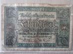 Bankbiljet Duitsland 10 Mark Reichsbanknote, Enlèvement ou Envoi, Billets en vrac, Allemagne