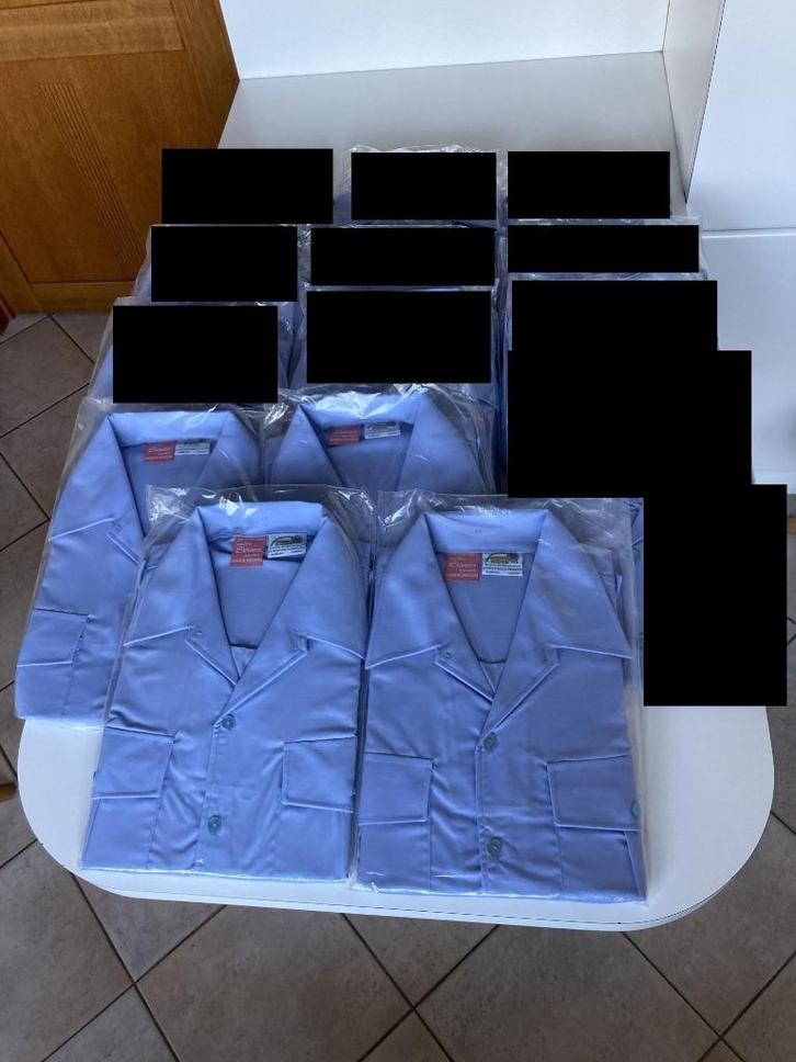 Piloten/security-hemden KM (lichtblauw maat 41/L), Kleding | Heren, Overhemden, Nieuw, Halswijdte 41/42 (L), Blauw, Ophalen of Verzenden