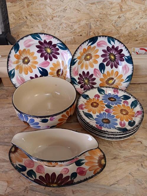 Lot de vaiselle boch modèle Van Gogh, Antiek en Kunst, Antiek | Servies los, Ophalen