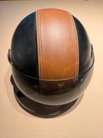RXA helm zwart met bruin leder - 2 Stuks, Fietsen en Brommers, Ophalen of Verzenden, Gebruikt