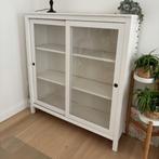 IKEA Hemnes vitrinekast, wit, Huis en Inrichting, Ophalen, 100 tot 150 cm, 100 tot 150 cm, Zo goed als nieuw