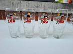 4 Jupiler glazen, Ophalen of Verzenden, Gebruikt, Bierglas