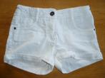 Witte korte short voor meisjes, maat 128, jbc, Kinderen en Baby's, Kinderkleding | Maat 128, Ophalen of Verzenden, Zo goed als nieuw