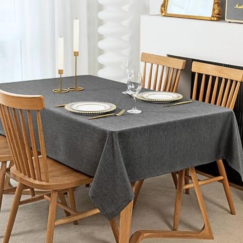 Vierkant tafelkleed linnen look SNELLE GRATIS LEVERING, Huis en Inrichting, Tafelkleden, Nieuw, Vierkant, Binnen, Buiten, Verzenden