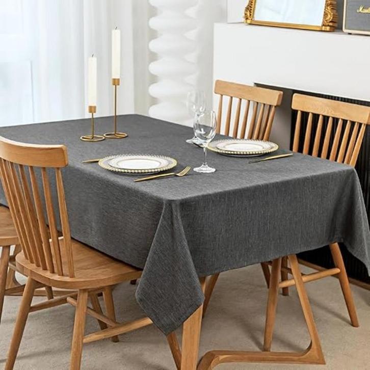 Nappe carrée aspect lin LIVRAISON GRATUITE RAPIDE, Maison & Meubles, Nappes, Neuf, Carré, Intérieur, Extérieur, Envoi