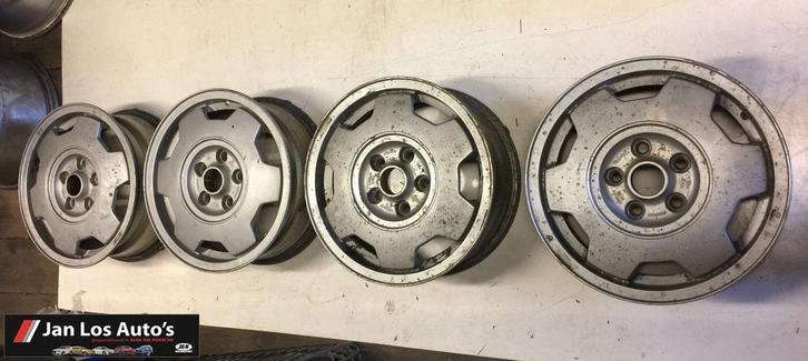 Velgen set Audi 100/200 5x112 6Jx16 ET45 447601025B, Auto-onderdelen, Banden en Velgen, Velg(en), Personenwagen, Gebruikt, Ophalen of Verzenden