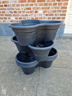Stapelbare bloembakken 6 stuks, Tuin en Terras, Ophalen of Verzenden, Zo goed als nieuw
