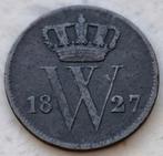1 Cent 1827 (Utrecht) Willem I, Enlèvement ou Envoi, Roi Guillaume I, 1 centime, Monnaie en vrac