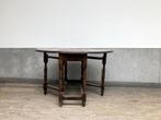 Antieke gateleg-tafel (19e eeuw)  – te restaureren poot, Antiek en Kunst, Ophalen