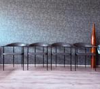 4 Fasem p40 Leather Armchairs, Vegni & Gualtierotti,ca90s, Enlèvement