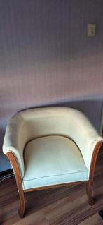 Fauteille creme noten hout, Ophalen