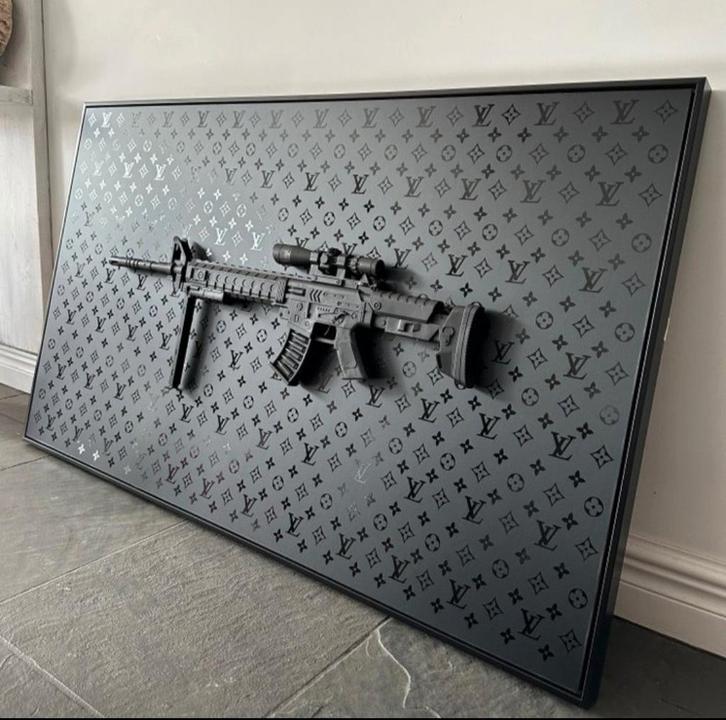 Daluxe Art - Louis Vuitton Black Gun XL, Antiek en Kunst, Kunst | Designobjecten, Ophalen of Verzenden