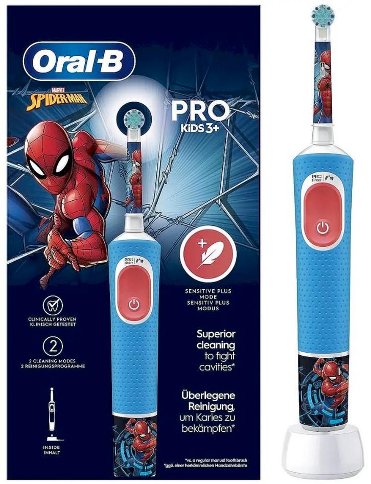Brosse à dents électrique Oral-B - Pro Kids 3+ - Spiderman., Bijoux, Sacs & Beauté, Beauté | Soins de la bouche, Neuf, Brosse à dents