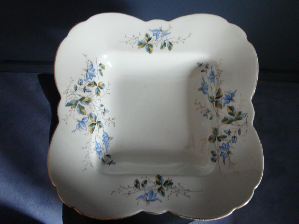 Plat décoratif carré en faïence, Enlèvement ou Envoi