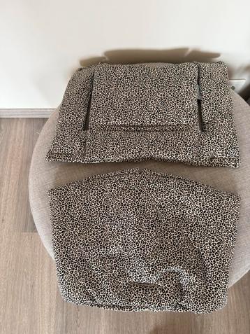 Tripp Trapp kussenset Ukje - luipaardmotief beschikbaar voor biedingen