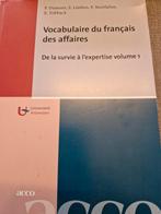 Vocabulaire du français des affaires. De la survie à l'exper, Livres, Enlèvement, Comme neuf, Acco