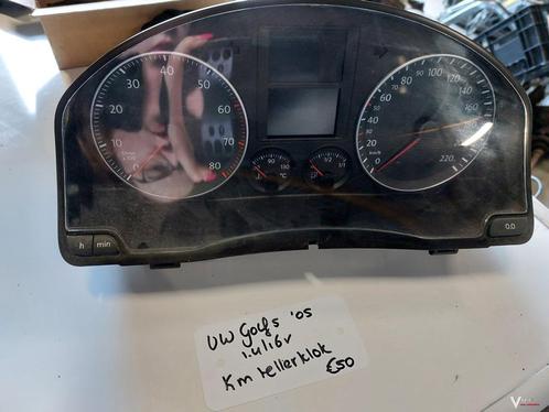 VW Golf 5 1.4/16v km tellerklok '05, Auto-onderdelen, Dashboard en Schakelaars, Gebruikt, Ophalen of Verzenden