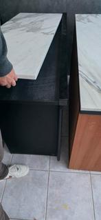 Kasten en tafel met wit marmere platen, Antiek en Kunst, Ophalen