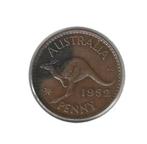 Australië, 1 Penny 1952., Ophalen of Verzenden, Losse munt