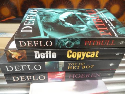 keuze uit 16 boeken van Deflo, Boeken, Thrillers, Zo goed als nieuw, Ophalen of Verzenden