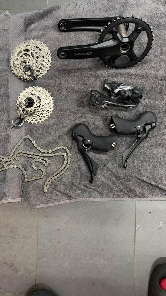 Shimano GRX 1x11 groepset, Fietsen en Brommers, Fietsonderdelen, Zo goed als nieuw, Ophalen