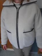 Korte jas in imitatieschaap, Ophalen, Zo goed als nieuw, Maat 42/44 (L), Wit