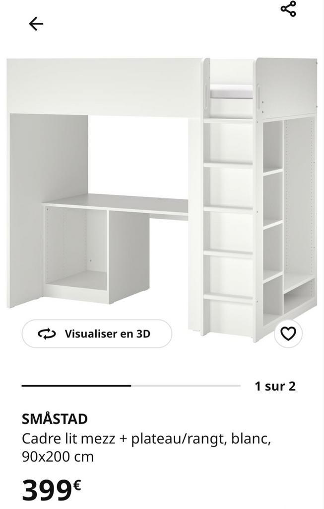IKEA Smastad bed, Huis en Inrichting, Slaapkamer | Stapelbedden en Hoogslapers, Ophalen