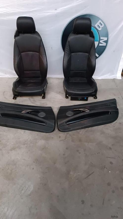 Zwart leren stoelen electrisch met memory met stoelverwarmin, Auto-onderdelen, Interieur en Bekleding, BMW, Gebruikt, Ophalen of Verzenden