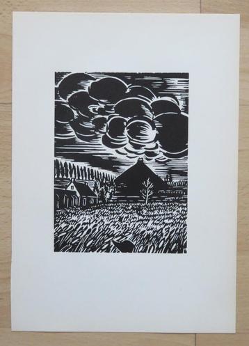 Gravure sur bois de Frans Masereel : WATERLOO, Envoi