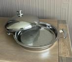 Grillpan met deksel, Ophalen, Inox, Inductieplaat, Zo goed als nieuw