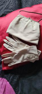 Vintage avond/trouwtasje met handschoenen, Antiek en Kunst, Antiek | Kleding en Textiel, Ophalen of Verzenden
